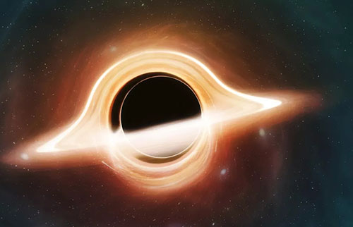 黑洞将宇宙扭曲成一个怪诞的镜子大厅