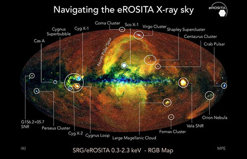 德国X射线太空望远镜捕捉到的最完整的黑洞图