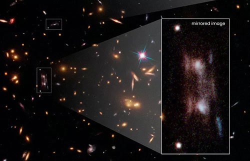 天文学家发现暗物质创造了遥远星系的诡异克隆