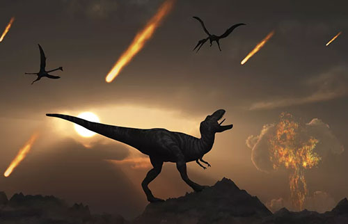 杀死恐龙的小行星造成的黑暗在9个月内扼杀了地球上的生命